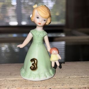 3Yr old Blonde Enesco Growing Up birthday girl